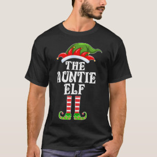 T-shirt Amusante Famille La Tante Elfe Noël Cos