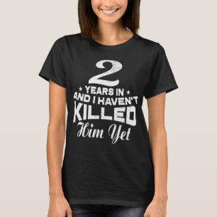 T-shirt Amusante femme-cadeau du 2e anniversaire de Mariag