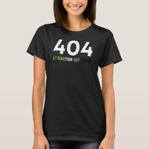 T-shirt Amusante Fierté Aromantique, 404 Attraction Non Tr