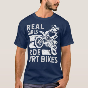 T-shirt Amusante Fille Dirt Vélo Art Pour Femmes Sport Vél