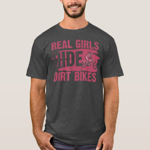 T-shirt Amusante Fille Dirt Vélo Art Pour Femmes Sport Vél
