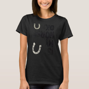 T-shirt Amusante Fille Horseback Rider EST MON CHEVAL OKAY