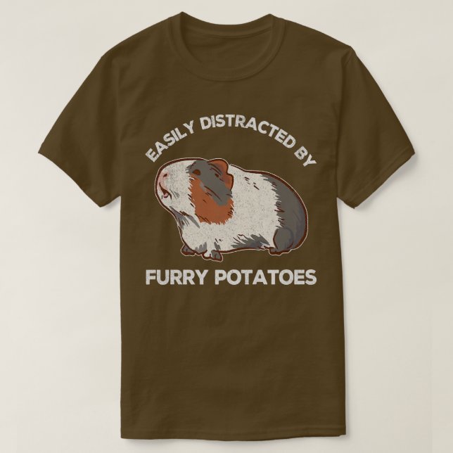 T-shirt Amusante Guinée Cochons Lover Wheek Furry Pomme de (Design devant)