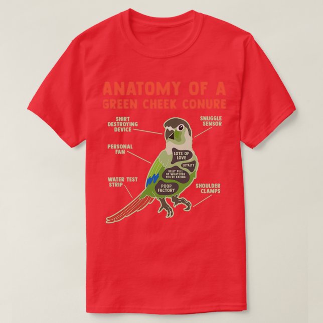 T-shirt Amusante Joue Verte Aiguille Aiguille Perr (Design devant)