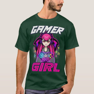 T-shirt Amusante Joueuse Fille Jeu Vidéo Femmes Jouer Amou