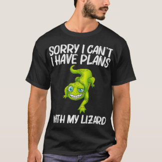 T-shirt Amusante Lizard Design Pour Hommes Femmes Reptile