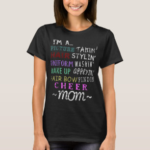 T-shirt Amusante Maman Cheerleader Pour Maman Cheer