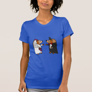 T-shirt Amusante mariée et Mariage de chambre Hérisson