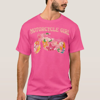 T-shirt Amusante Motorcycle Motorcycle Fan Motorcycle Girl
