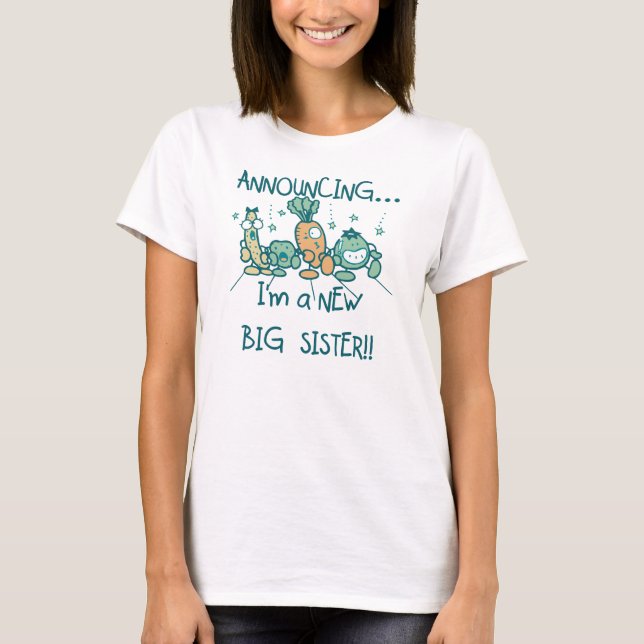 T-shirt Amusante nouvelle grande soeur Légume (Devant)