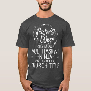 T-shirt Amusante Pastor Femme Design Femme Maman Pasteur F