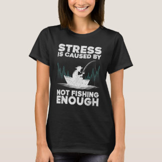 T-shirt Amusante Pêche Pour Hommes Basse Mouche Pêche Adul