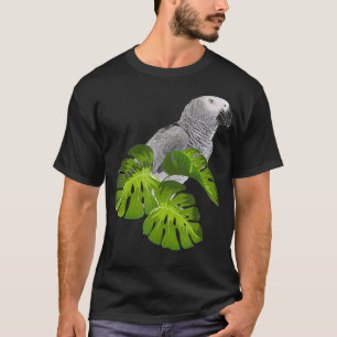 T-shirt Amusante perroquet gris d'Afrique Bird Shirt Femme