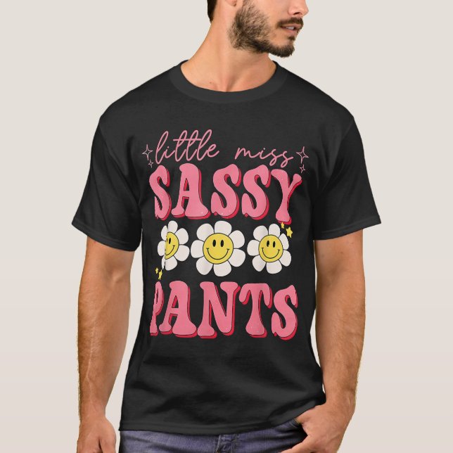 T-shirt Amusante Petite Miss Pantalon Sy Retour À L'École  (Devant)