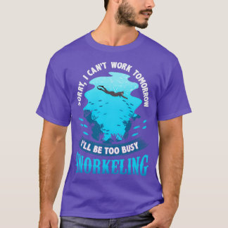 T-shirt Amusante Plongée Avec Tuba Plongée Avec Plongée Av