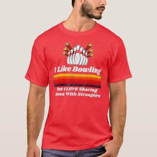 T-shirt Amusante Retro Bowling Pun Joke Innocent T