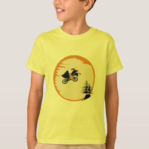 T-shirt Amusante sorcière Halloween et extra-terrestre