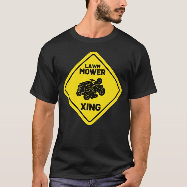 T-shirt Amusante tondeuse de gazon Mower Retro Jardin de t (Devant)