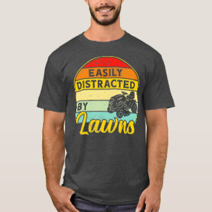 T-shirt Amusante tondeuse De Pelouse Distraite Par Le Trav
