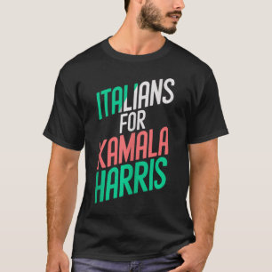 T-shirt Amusantes Italiennes Filles Pour Kamala Harris Ita