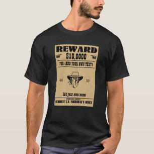 T-shirt Amusants AJOUTER VOTRE VISAGE, TEXTE cowboy recher