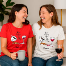 Amusants amateurs de café et de vin personnalisés