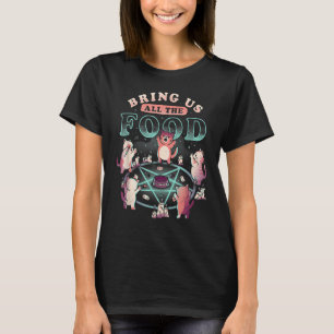 T-shirt Amusants Apportez-Nous La Nourriture Chat Faim Pen