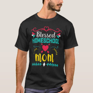 T-shirt Amusants Béni Homeschool Maman Mème Retour À L'Éco