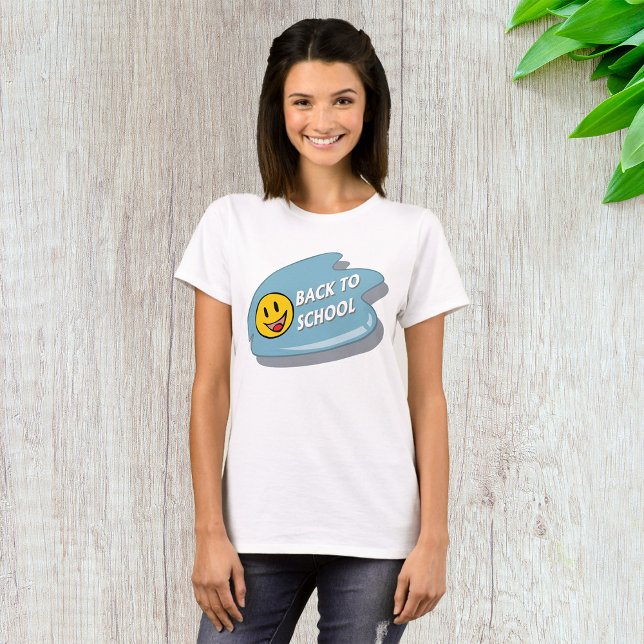 T-shirt Amusants de retour à l'école visage souriant (Créateur téléchargé)