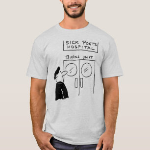 T-shirt Amusants Poètes Hôpital Blague - Amateur de Poésie