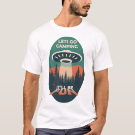 T-shirt Amusement Alien Camping