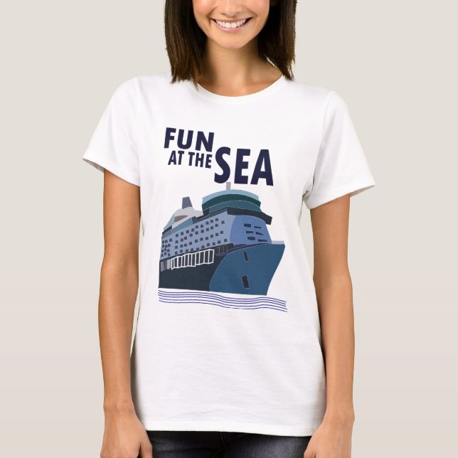T-shirt Amusement Au Sea Cruise Ship (Devant)