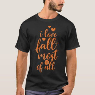 T-shirt Amusement Automne meilleure saison Automne Feuille