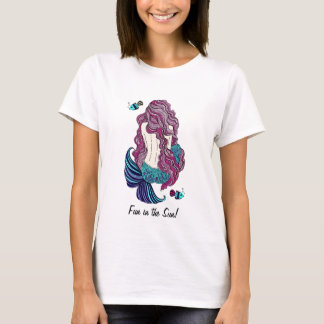 T-shirt Amusement dans la chemise de sirène du soleil
