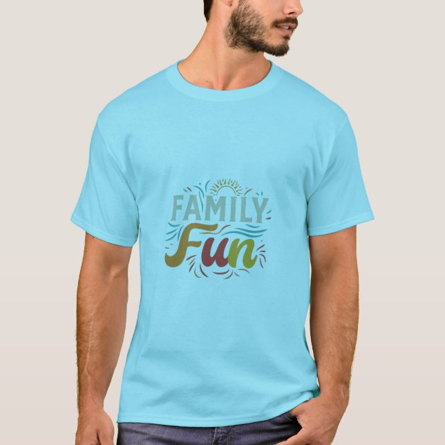 T-shirt Amusement en famille (Devant)