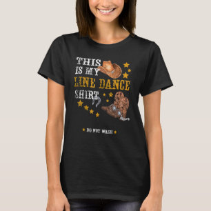 T-shirt Amusement Pour Line Dancer C'Est Ma Line Dance