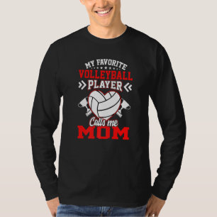 T-shirt Amusez Mon Joueur De Volley-ball Favori M'Appelle