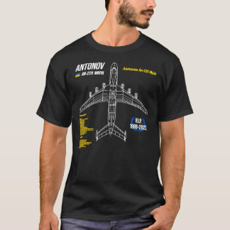 T-shirt AN-225 Antonov Mriya Cargo Plane RIP Poster Classi