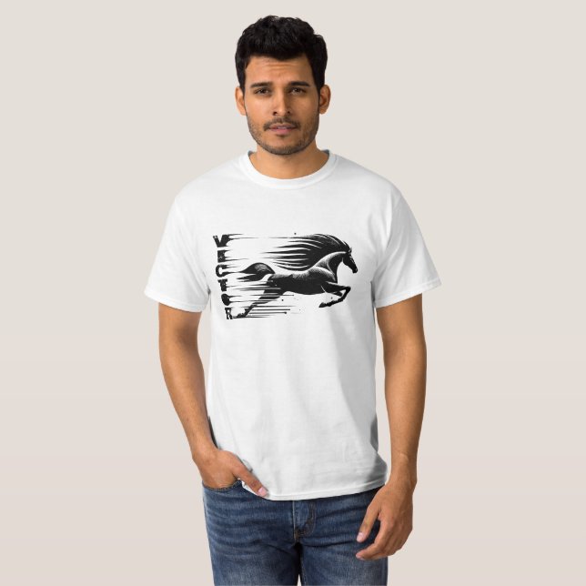 T-shirt  An inspiring horse (Devant entier)