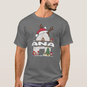 T-shirt Ana Christmas w Ana Nom pour les Noël drôles