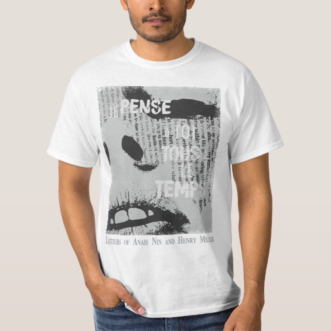 T-shirt Anais Nin/Henry Miller (Devant)