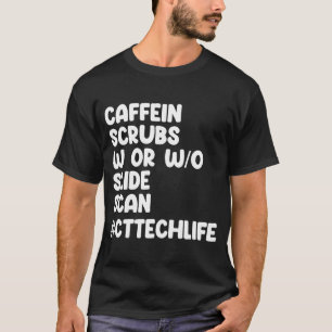 T-shirt Analyse de la caféine CT Tech Life Cat Scan