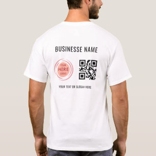 T-shirt Analyse du code QR et logo personnalisé de l'entre