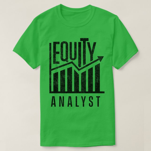 T-shirt Analyse stock Analyste de capitaux propres Trader  (Design devant)