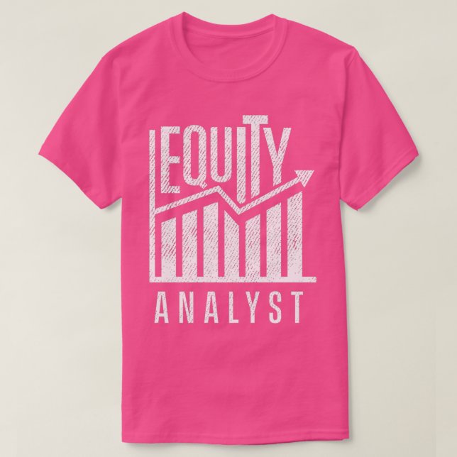 T-shirt Analyse stock Analyste d'équité Trader 20 (Design devant)