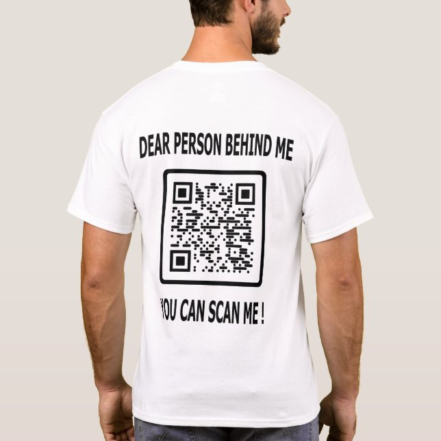 T-shirt Analyser mon code QR pour un devis inspirant (Dos)