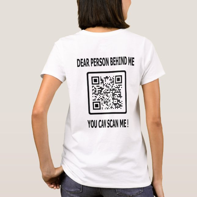 T-shirt Analyser mon code QR pour un devis inspirant (Dos)