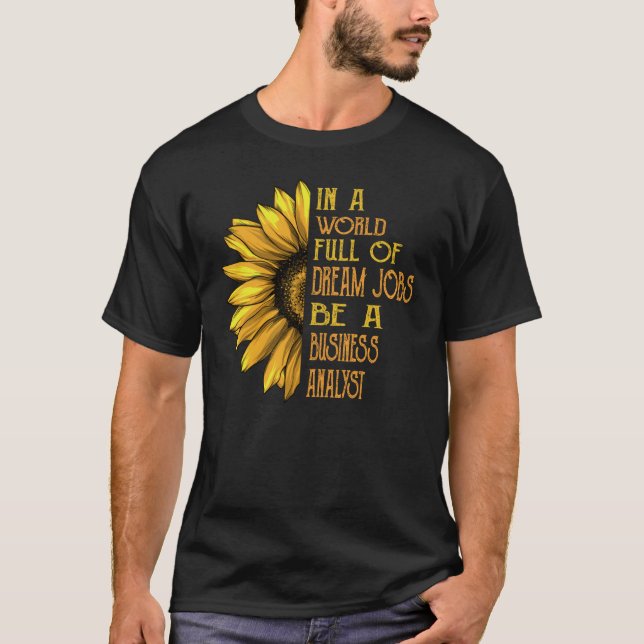 T-shirt Analyses commerciales tournesol (Devant)