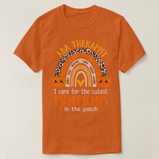 T-shirt Analyseur de comportement appliqué Halloween ABA (Design devant)