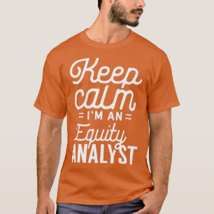 T-shirt Analyste de capitaux propres Stock Analyse Trader 